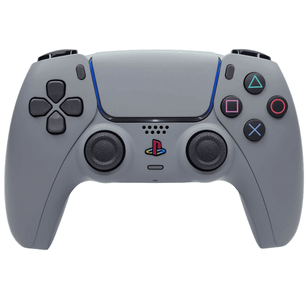 ps1-gray-reshock-retro-ps5-controller PS5 Custom Controller - Retro Grey